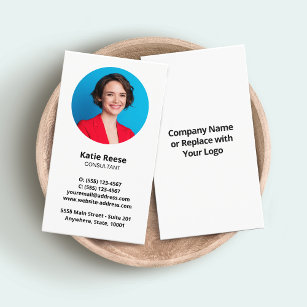 Modern Professional Add Photo and Logo Business Card