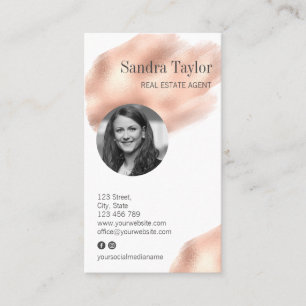 Modern Professional Add Your Logo Real Estate Business Card