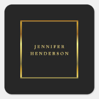 Modern professional black and gold