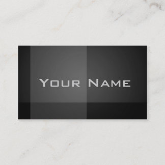Modern Professional Black Gloss Business Card
