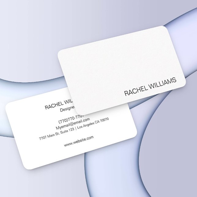 Modern Professional Black White Business Card (Creator Uploaded)