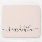 Modern professional blush pink monogram