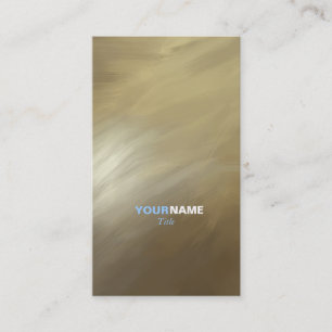 Modern Professional Brush Stroke Gold Business Card