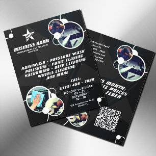 Modern professional bubble pattern flyer