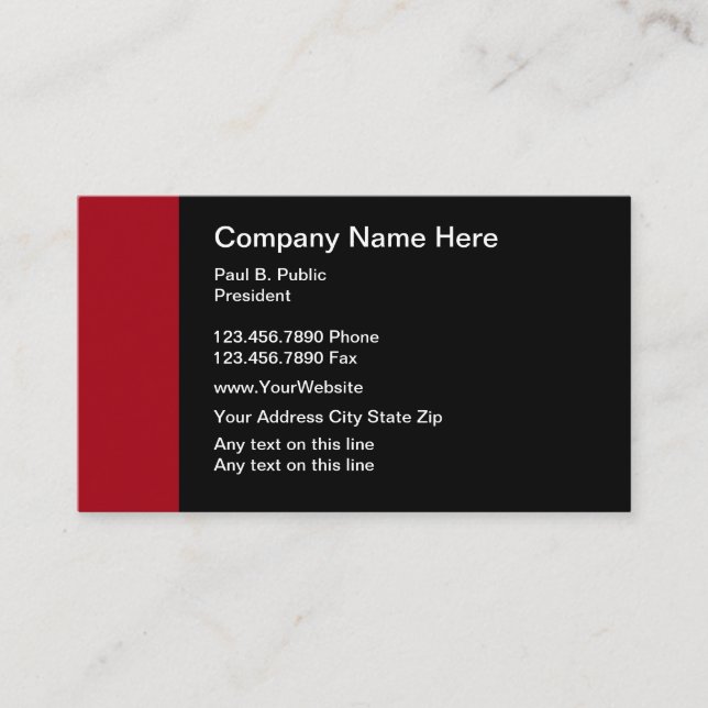 Modern Professional Business Card (Front)