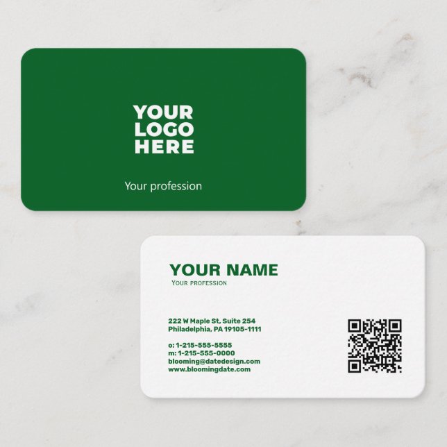 Modern Professional Business Card for Entrepreneur (Front/Back)