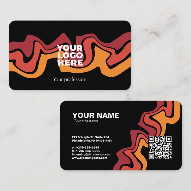 Modern Professional Business Card for Entrepreneur (Front/Back)