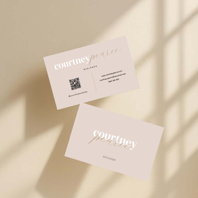 Modern professional business card with QR code (Creator Uploaded)