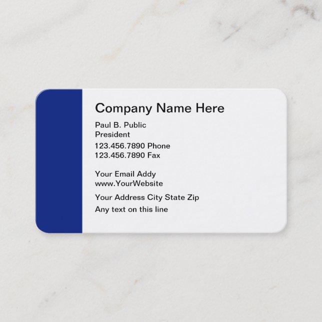 Modern Professional Business Cards (Front)