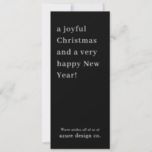 Modern Professional Business Christmas Holiday Card
