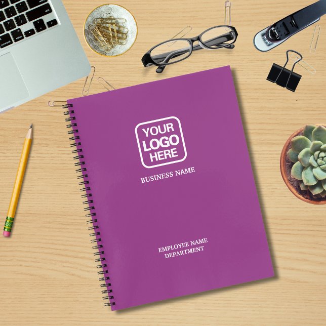 Modern Professional Business Logo Magenta  Notebook (Creator Uploaded)
