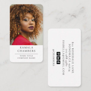 Modern Professional Business Photo Business Card