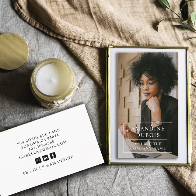 Modern Professional Business Photo Business Card (Creator Uploaded)