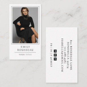 Modern Professional Business Photo Card