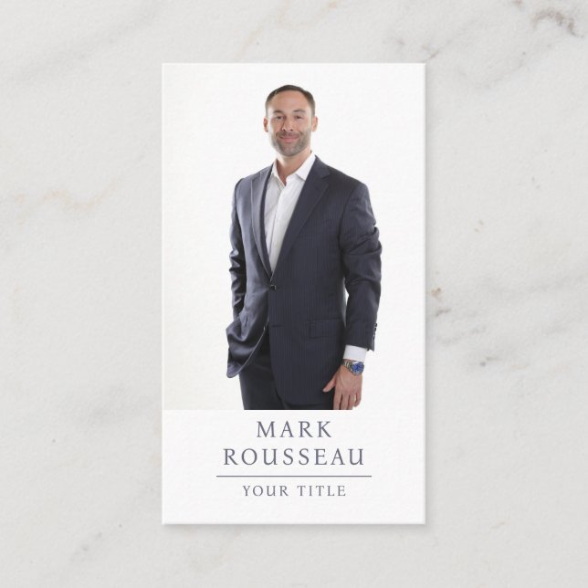 Modern Professional Business Photo  Card (Front)