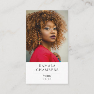 Modern Professional Business Photo Glamourous Card