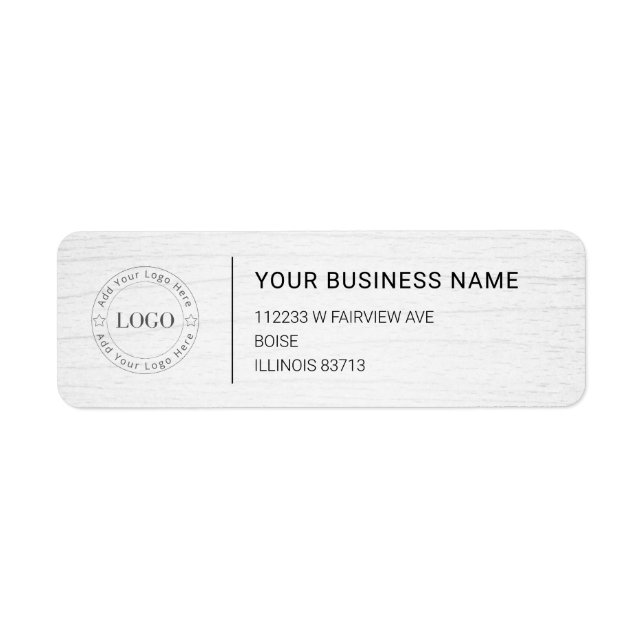 Modern Professional Business Return Address (Front)