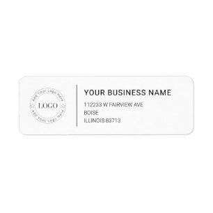 Modern Professional Business Return Address