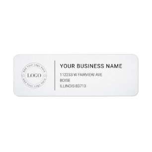 Modern Professional Business Return Address