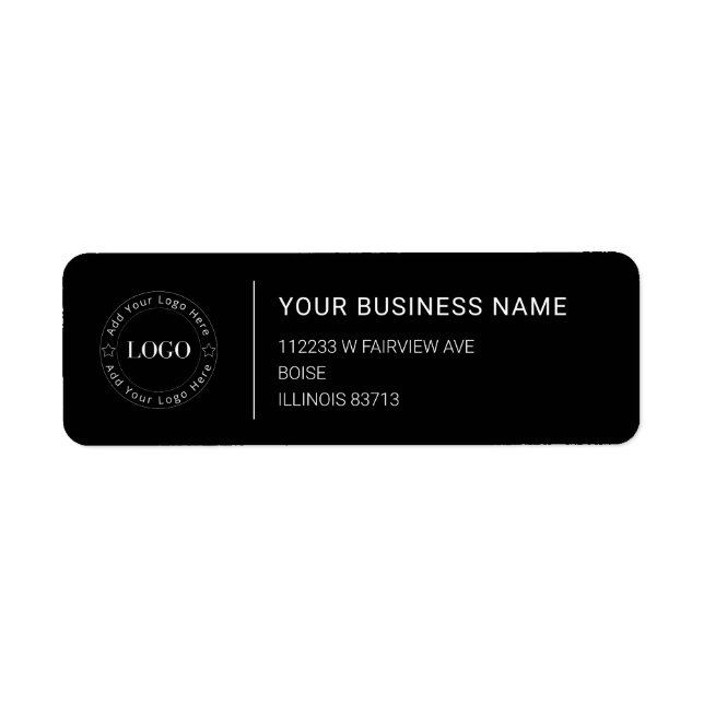 Modern Professional Business Return Address (Front)