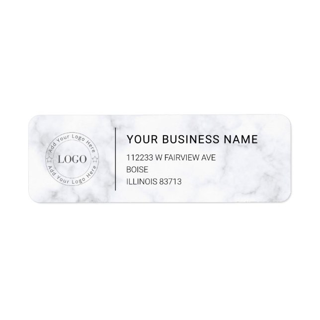 Modern Professional Business Return Address (Front)