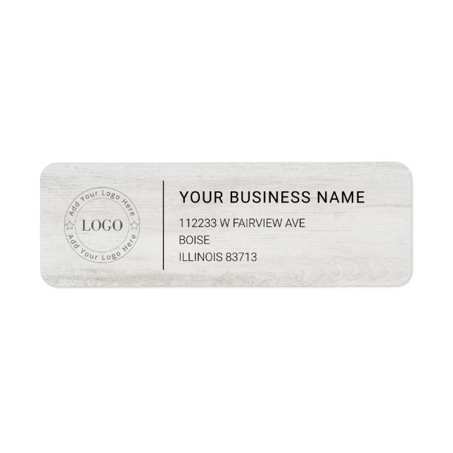 Modern Professional Business Return Address (Front)