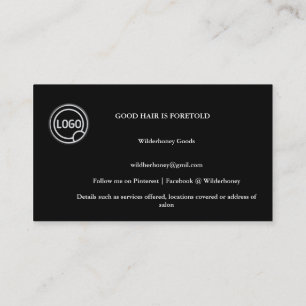 Modern Professional Celestial Tarot Hairdresser B Business Card