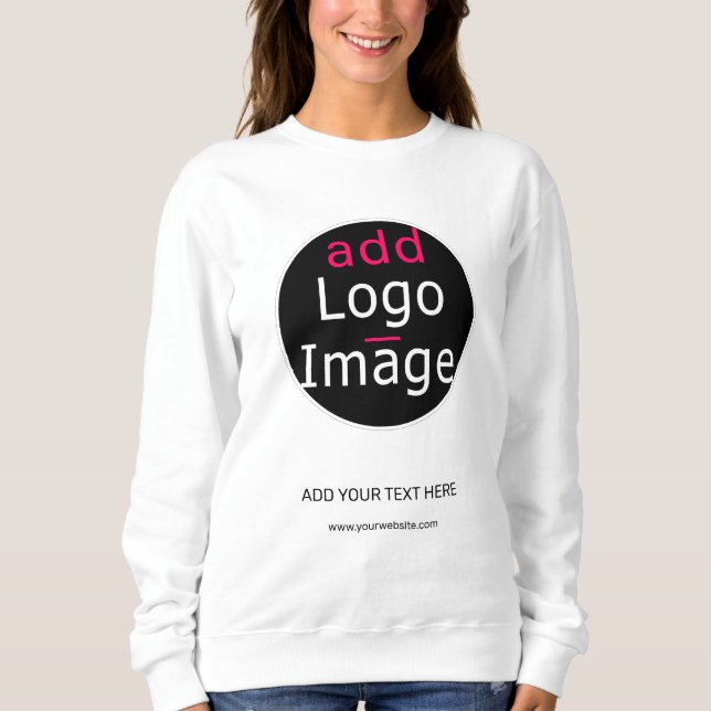 Modern Professional Chic Customisable Branding Sweatshirt (Front)