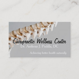 Modern & Professional Chiropractic and Wellness Business Card