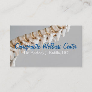 Modern & Professional Chiropractic and Wellness Business Card