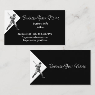 Modern Professional Classic Baseball Player Game Business Card