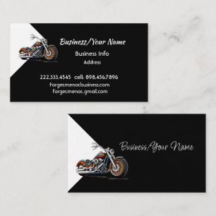 Modern Professional Classic Motorcycle  Business Card