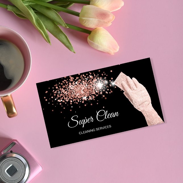 Modern Professional Cleaning House Keeping Business Card (Creator Uploaded)