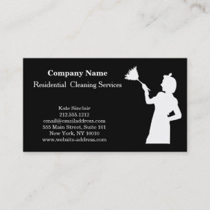 Modern Professional Cleaning Service Business Card