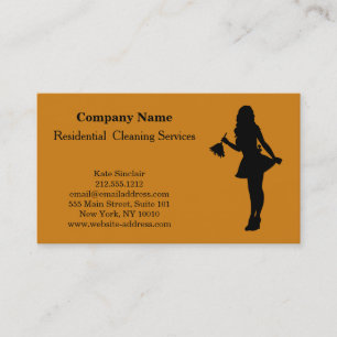 Modern Professional Cleaning Service Business Card