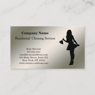 Modern Professional Cleaning Service Business Card