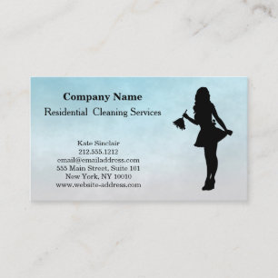 Modern Professional Cleaning Service Business Card