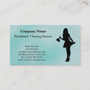 Modern Professional Cleaning Service Business Card