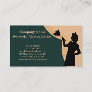 Modern Professional Cleaning Service Business Card