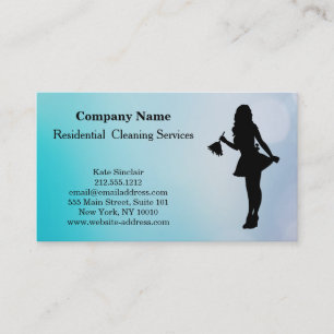 Modern Professional Cleaning Service Business Card