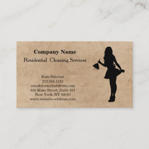 Modern Professional Cleaning Service Business Card