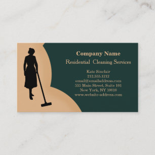 Modern Professional Cleaning Service Business Card