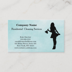 Modern Professional Cleaning Service Business Card