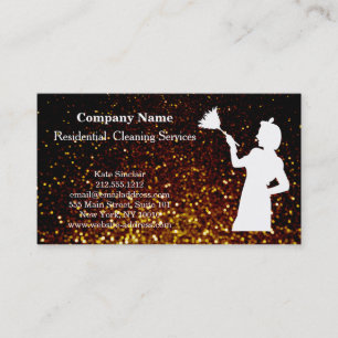Modern Professional Cleaning Service Business Card