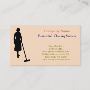 Modern Professional Cleaning Service Business Card