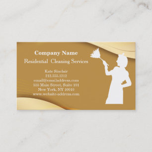 Modern Professional Cleaning Service Business Card
