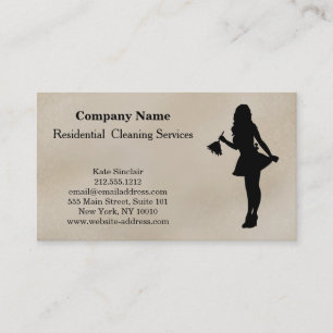 Modern Professional Cleaning Service Business Card
