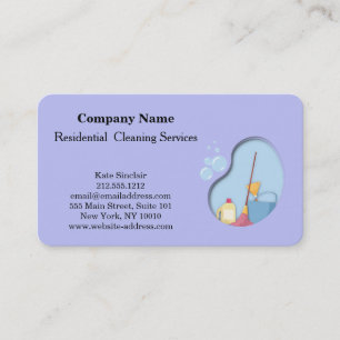 Modern Professional Cleaning Service Business Card