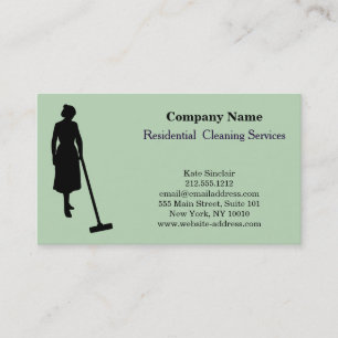 Modern Professional Cleaning Service Business Card