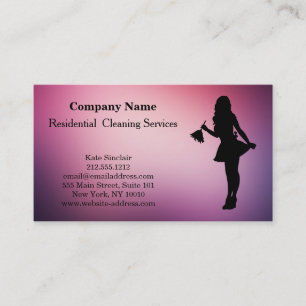 Modern Professional Cleaning Service Business Card
